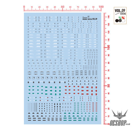 Hobbymio Vol.09 Model Decals Panel Lining Effect With Uv Options Vol.09/004