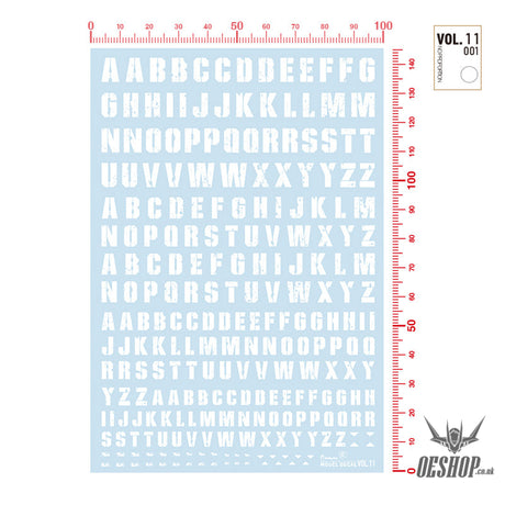 Hobbymio Vol.11 Model Decals Battle Damaged Old Style With Uv Options Vol.11/001