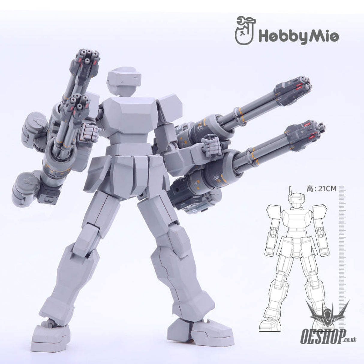 Hobbymio Wk-01/Pro General Mecha Weapon Kit Parts Twin Gatling Gun For Gundam Model Kits Scale