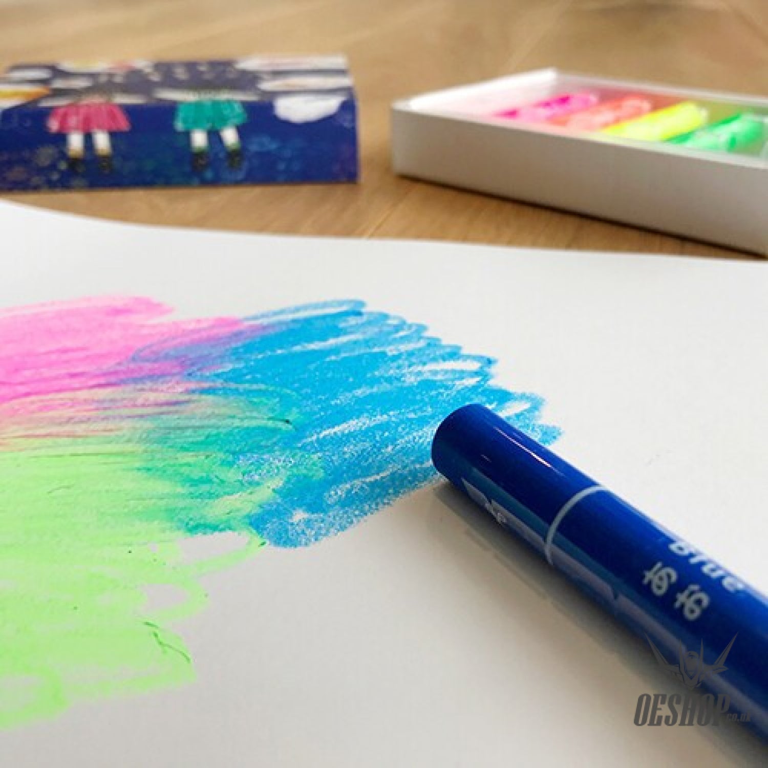 Kokuyo Fluorescent Neon Crayon 5 Colours KOKUYO 9.99 OEShop