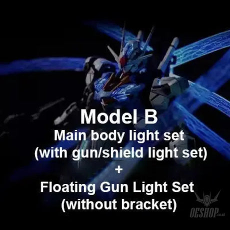 KOSMOS LED Unit For FM 1/100 Gundam Aerial Phantom Model B - Main body light set +Floating Gun Light Set (without