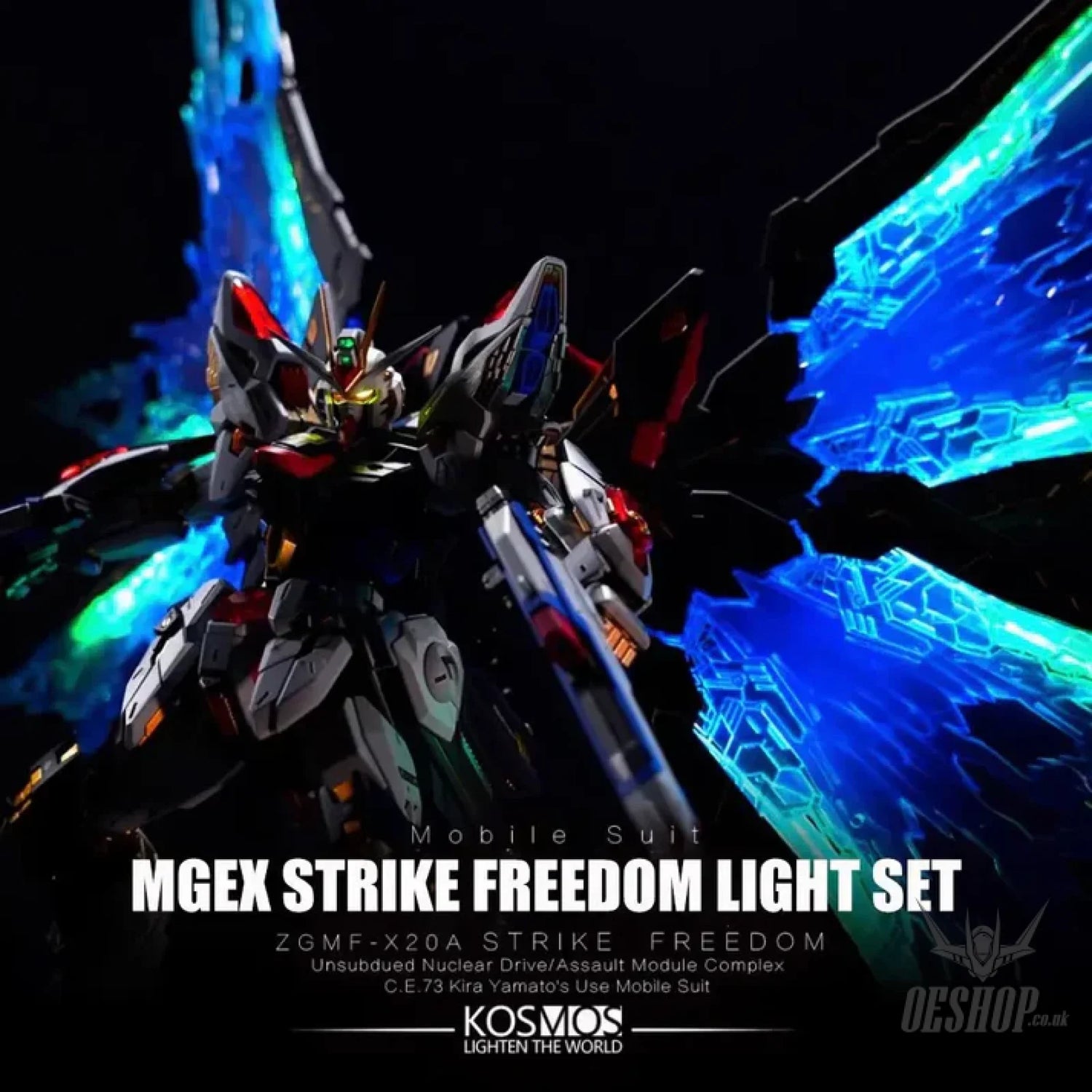 KOSMOS MGEX Strike Freedom LED Kit MGEX Model Lighting System MGEX Strike Freedom Gundam LED Kit + DDB Light Wings