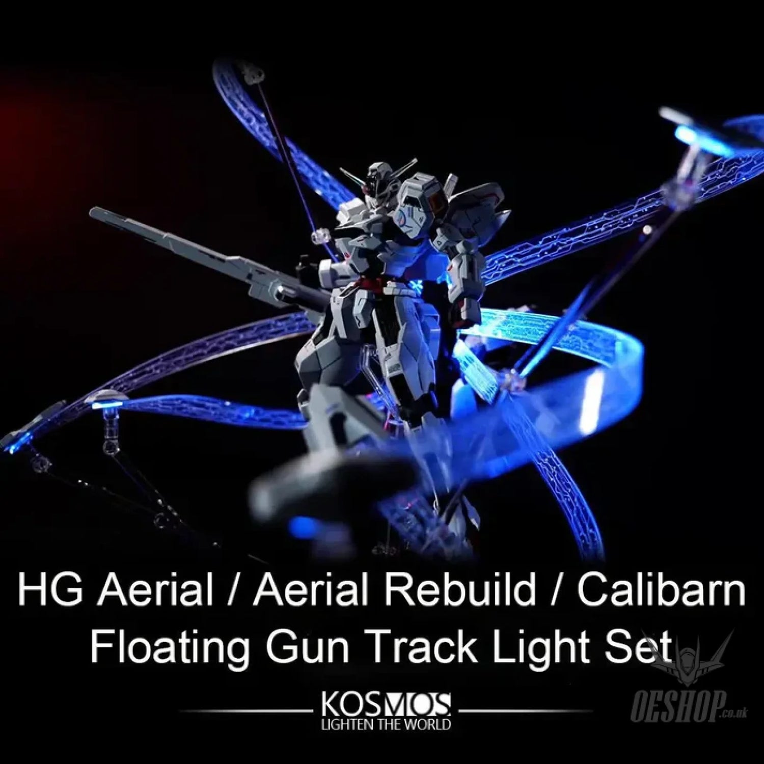 KOSMOS LED Unit HG Aerial / Aerial Rebuild / Calibarn Floating Gun Track Light Set HG Gundam Aerial Rebuild / Gundam