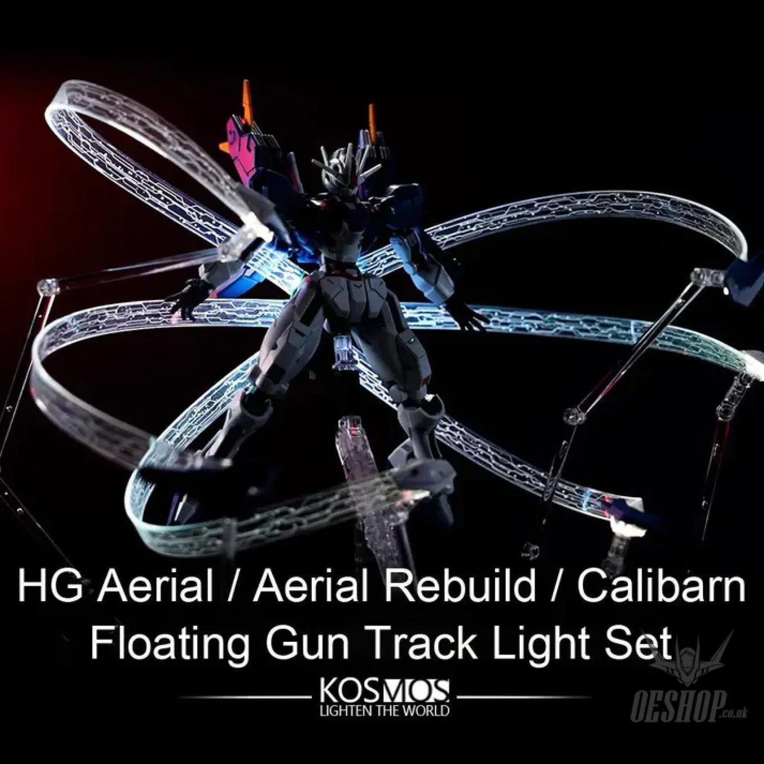 KOSMOS LED Unit HG Aerial / Aerial Rebuild / Calibarn Floating Gun Track Light Set Model Kits Accessories