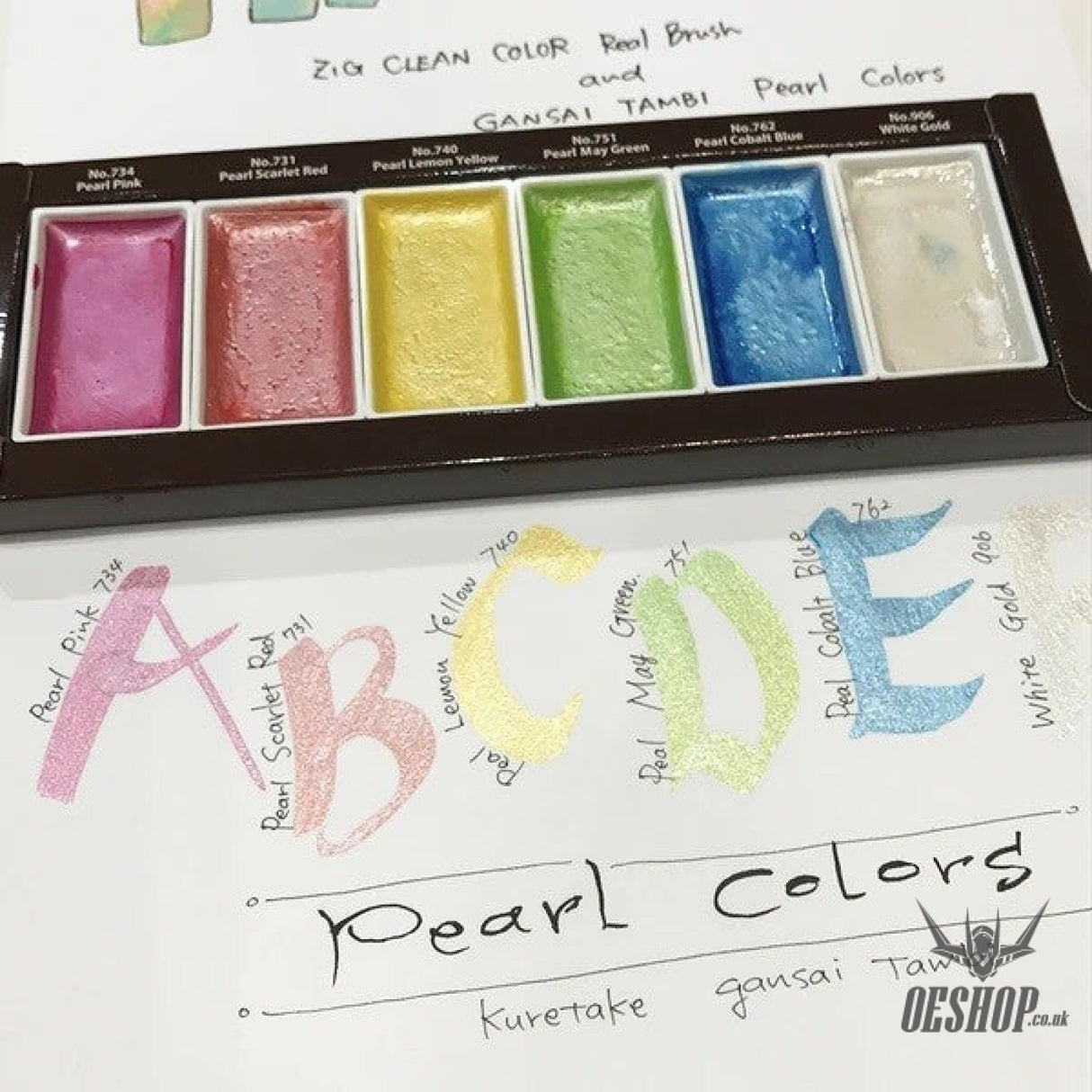 Kuretake Gansai Tambi Pearl Colors 6 Pastels Paints Set MC20PC /6V Kuretake 13.98 OEShop
