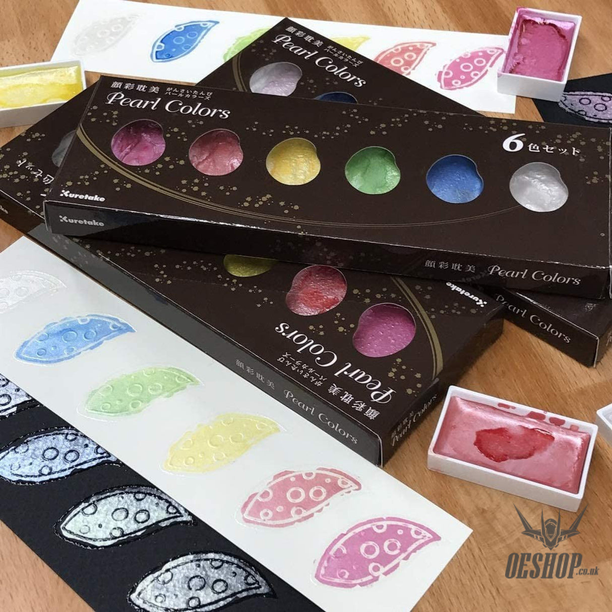 Kuretake Gansai Tambi Pearl Colors 6 Pastels Paints Set MC20PC /6V Kuretake 13.98 OEShop