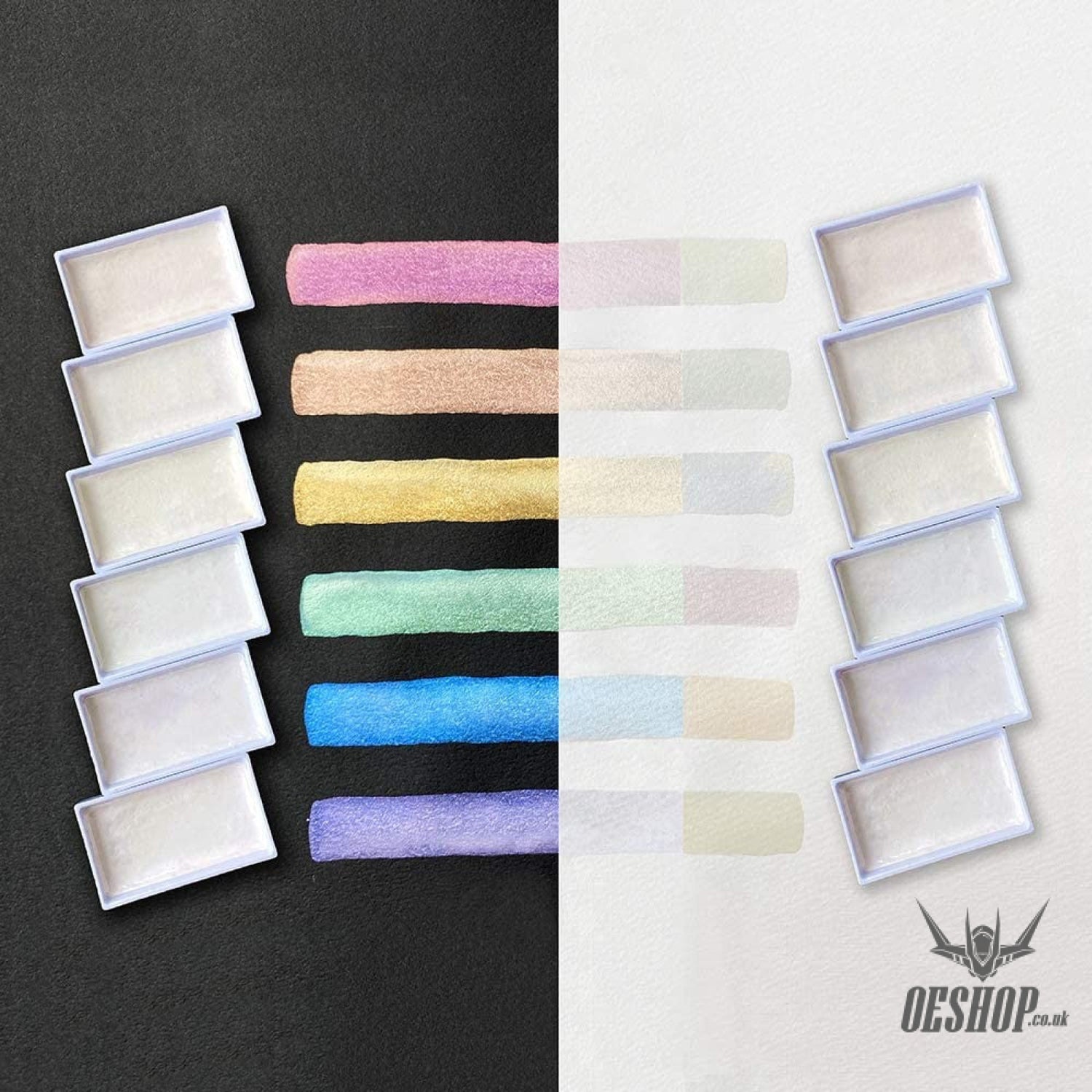 Kuretake Gansai Tambi Pigments Opal Colors 6 Paints Set MC20OC/6V Kuretake 13.98 OEShop