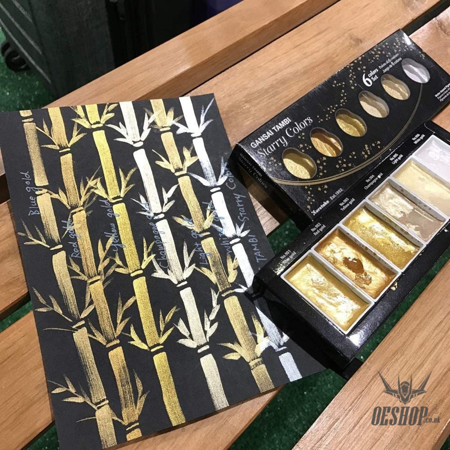 Kuretake Gansai Tambi Starry Colors 6 Metallic Paints Set MC20SC/6V Kuretake 13.98 OEShop