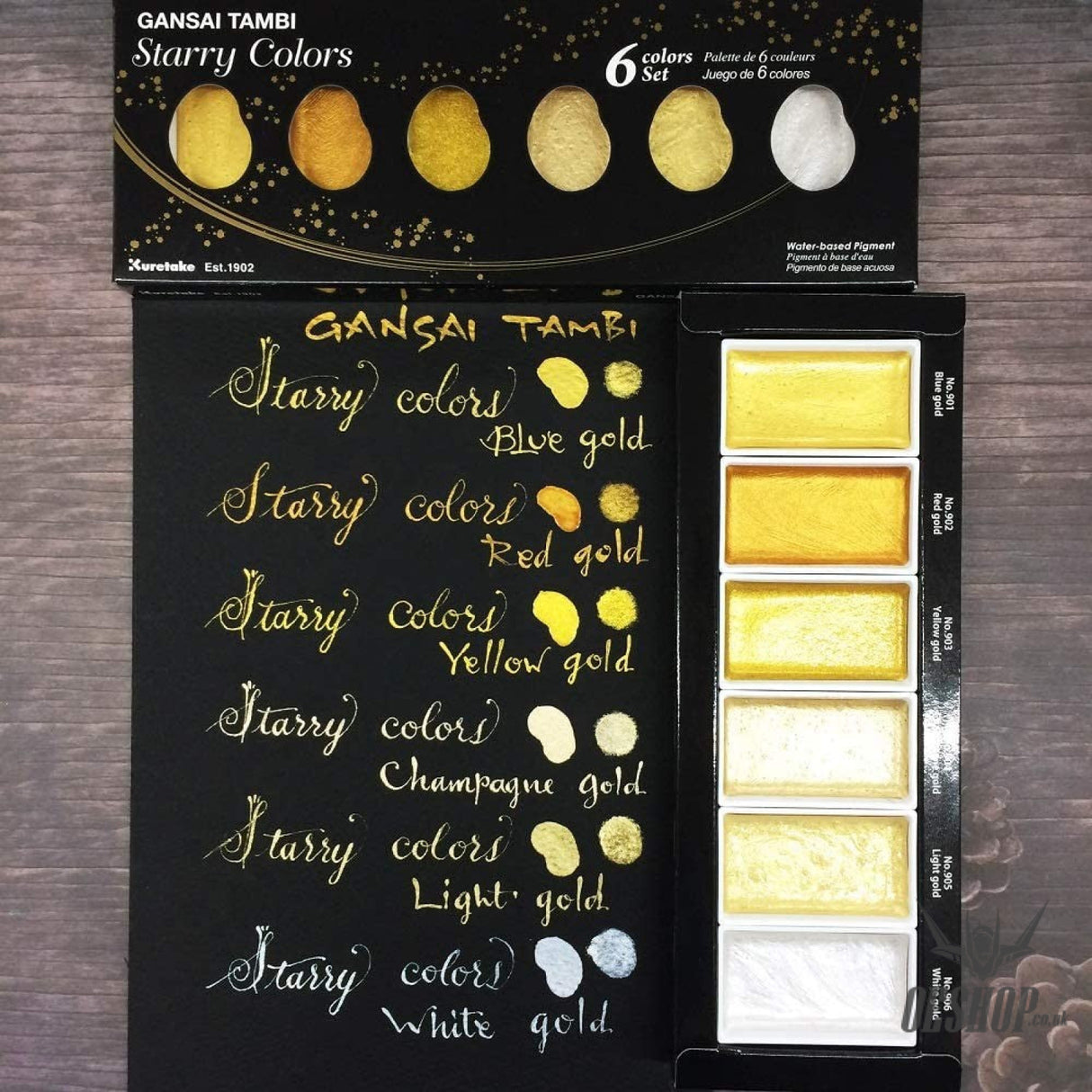 Kuretake Gansai Tambi Starry Colors 6 Metallic Paints Set MC20SC/6V Kuretake 13.98 OEShop