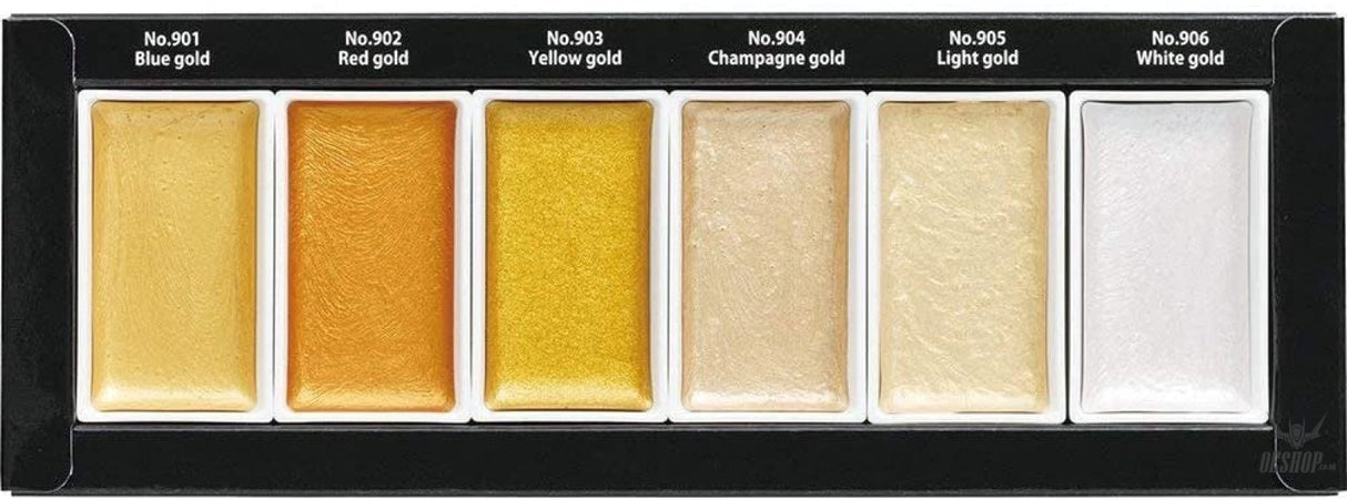 Kuretake Gansai Tambi Starry Colors 6 Metallic Paints Set MC20SC/6V Kuretake 13.98 OEShop