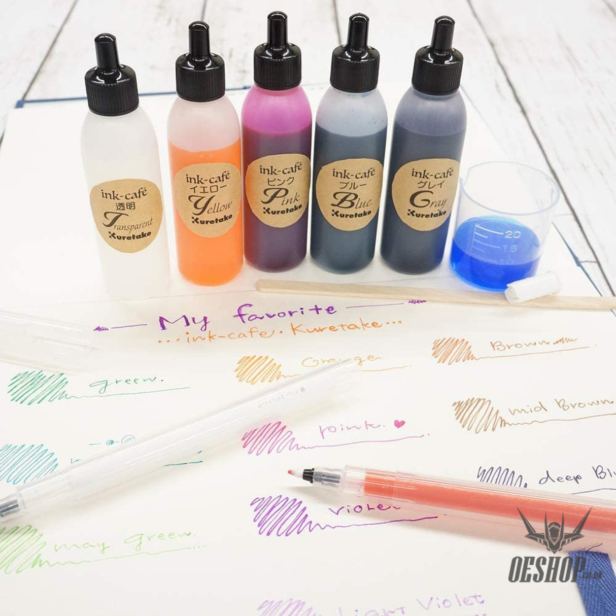 Kuretake Stationery Awards Ink Cafe Enjoy At Home My Color Ink Making Kit 5 Colors Kuretake 31.99 OEShop
