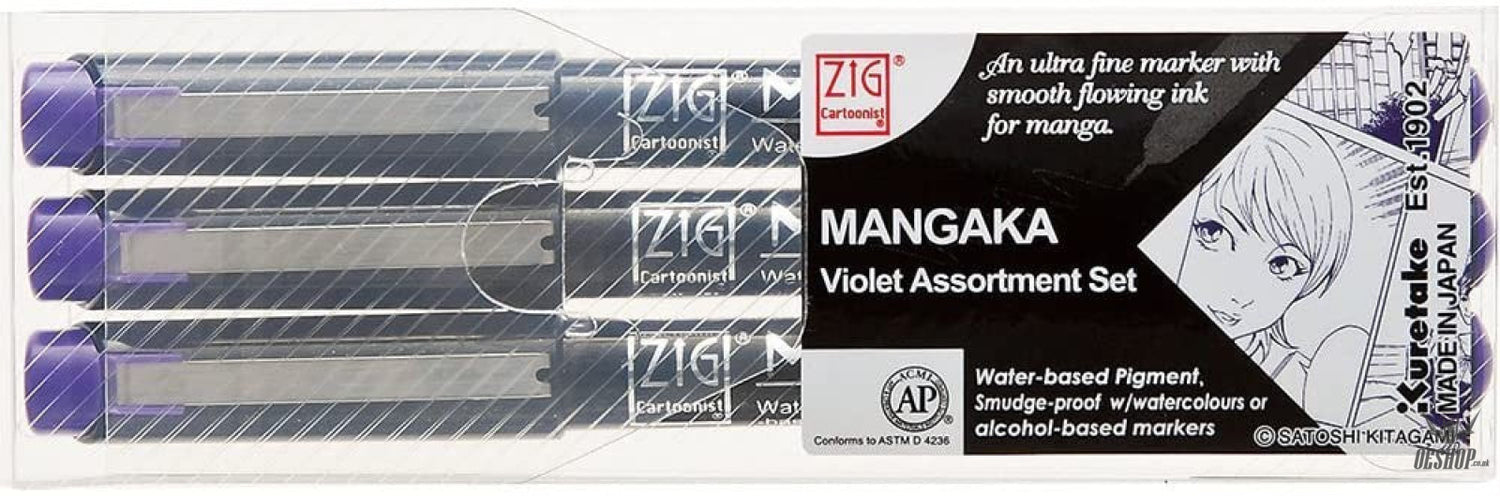 Kuretake Water Based Pen ZIG CARTOONIST MANGAKA Line Drawing Pen CNM/3VVL Kuretake 5.99 OEShop