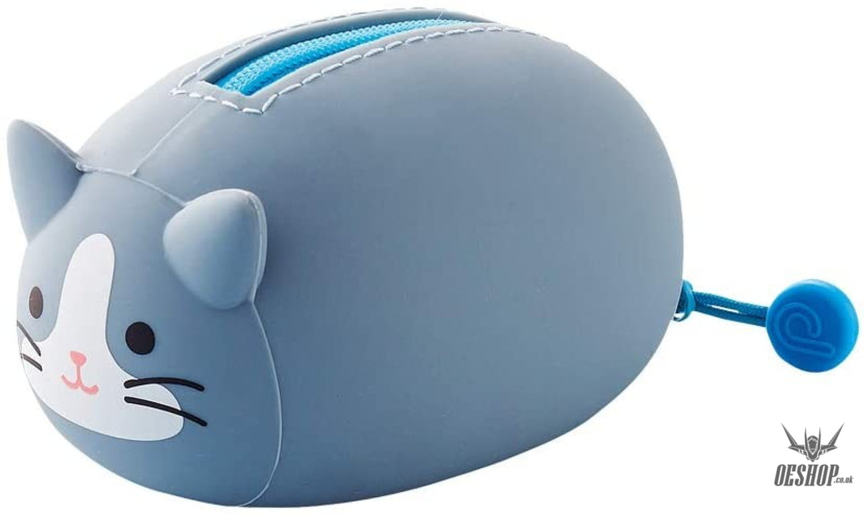 LIHIT LAB PuniLabo Mini Zipper Pouch - Grey Cat A7780-4 LIHIT LAB. 9.99 OEShop