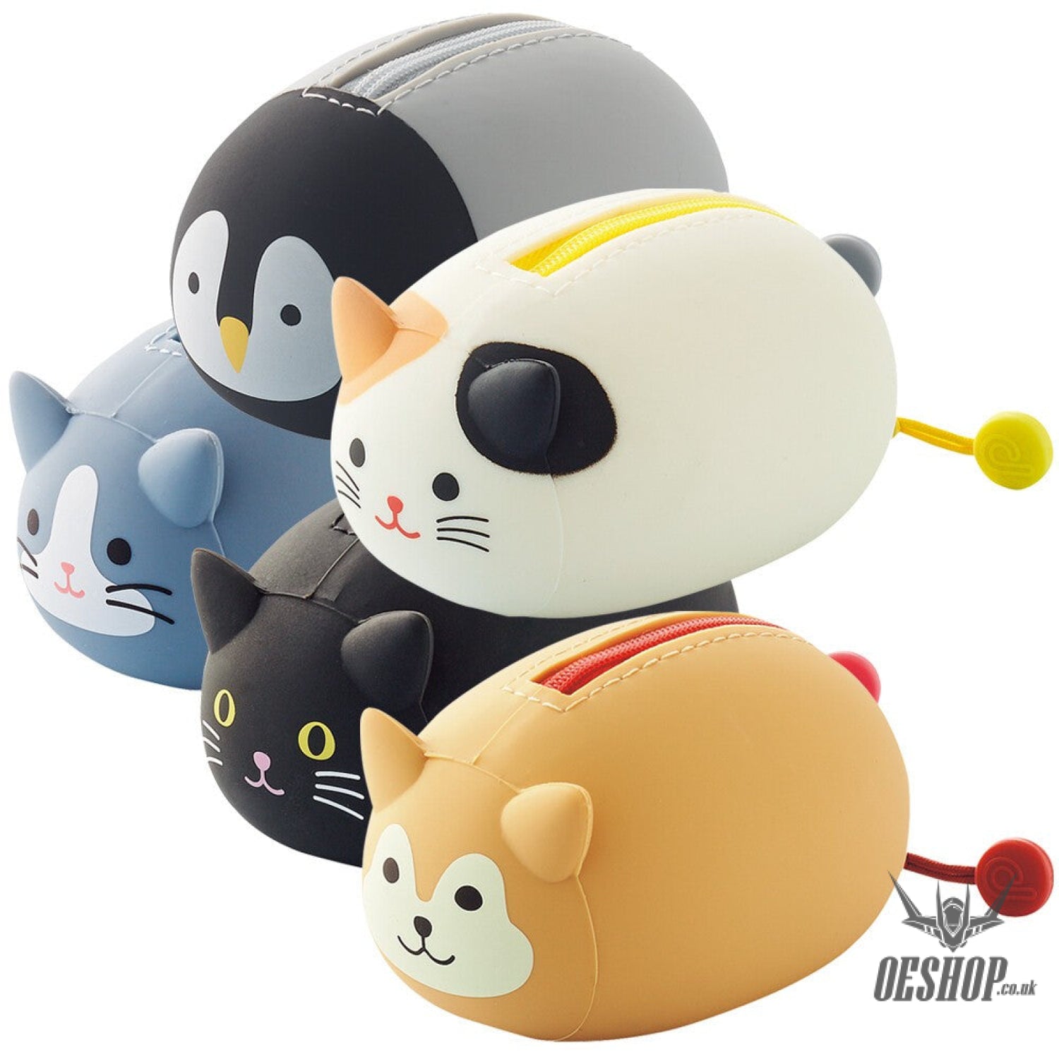 LIHIT LAB PuniLabo Mini Zipper Pouch - White cat A7780-7 LIHIT LAB. 9.99 OEShop