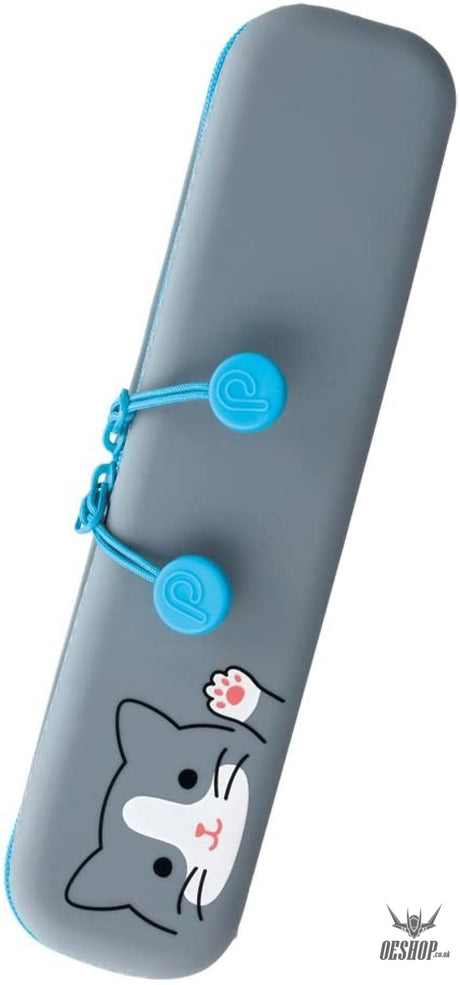 Lihit Lab Punilabo Slim Zipper Pouch Grey Cat A7717-4 LIHIT LAB. 11.99 OEShop