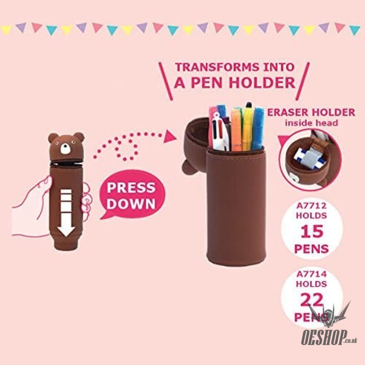 LIHIT LAB PuniLabo Stand Pen Case Large BIG size - Pig A7714-5 LIHIT LAB. 15.99 OEShop