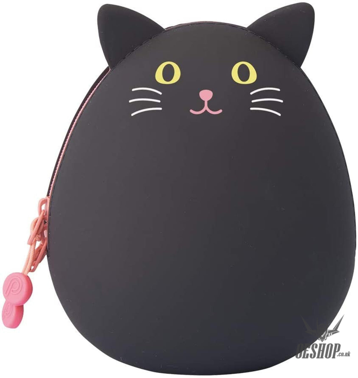 Lihit Lab PuniLabo Zipper Pouch Egg Shaped Big  - Black Cat A7783-3 LIHIT LAB. 14.98 OEShop