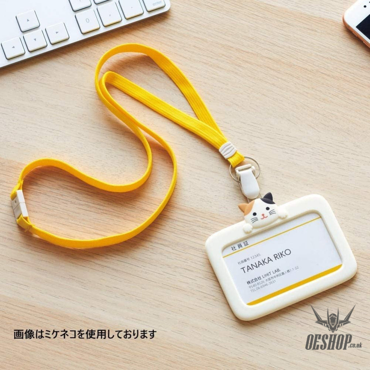 LIHIT LAB SMARTFIT Punilabo ID Card Holder White Cat A7804-7 LIHIT LAB. 10.25 OEShop