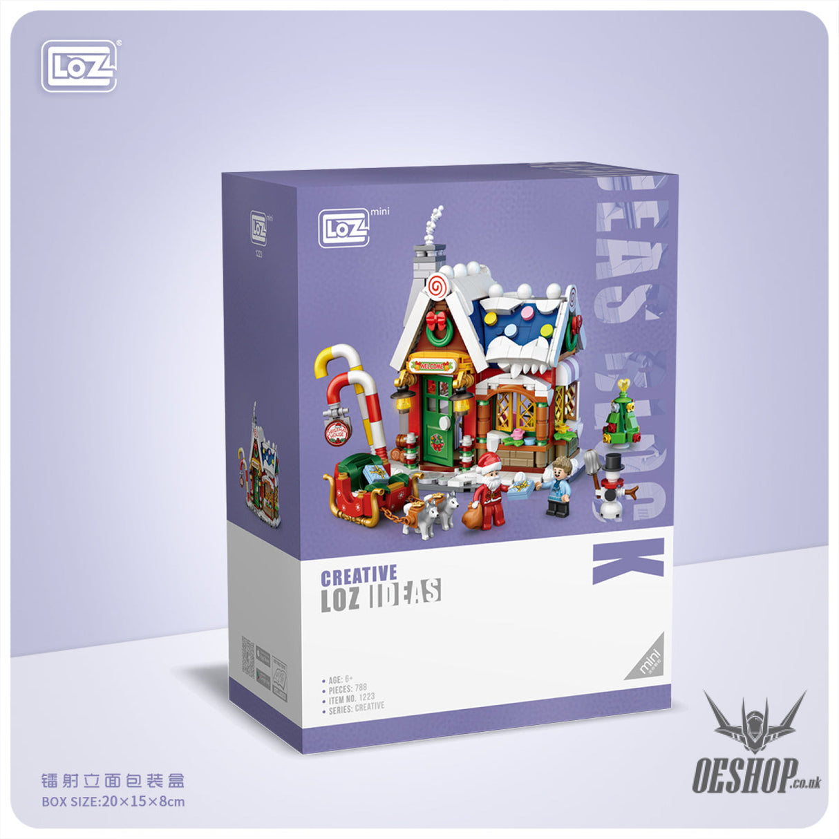 LOZ Mini Block 1223 Christmas House - 788 Pcs Model Bricks Building Blocks Building Blocks