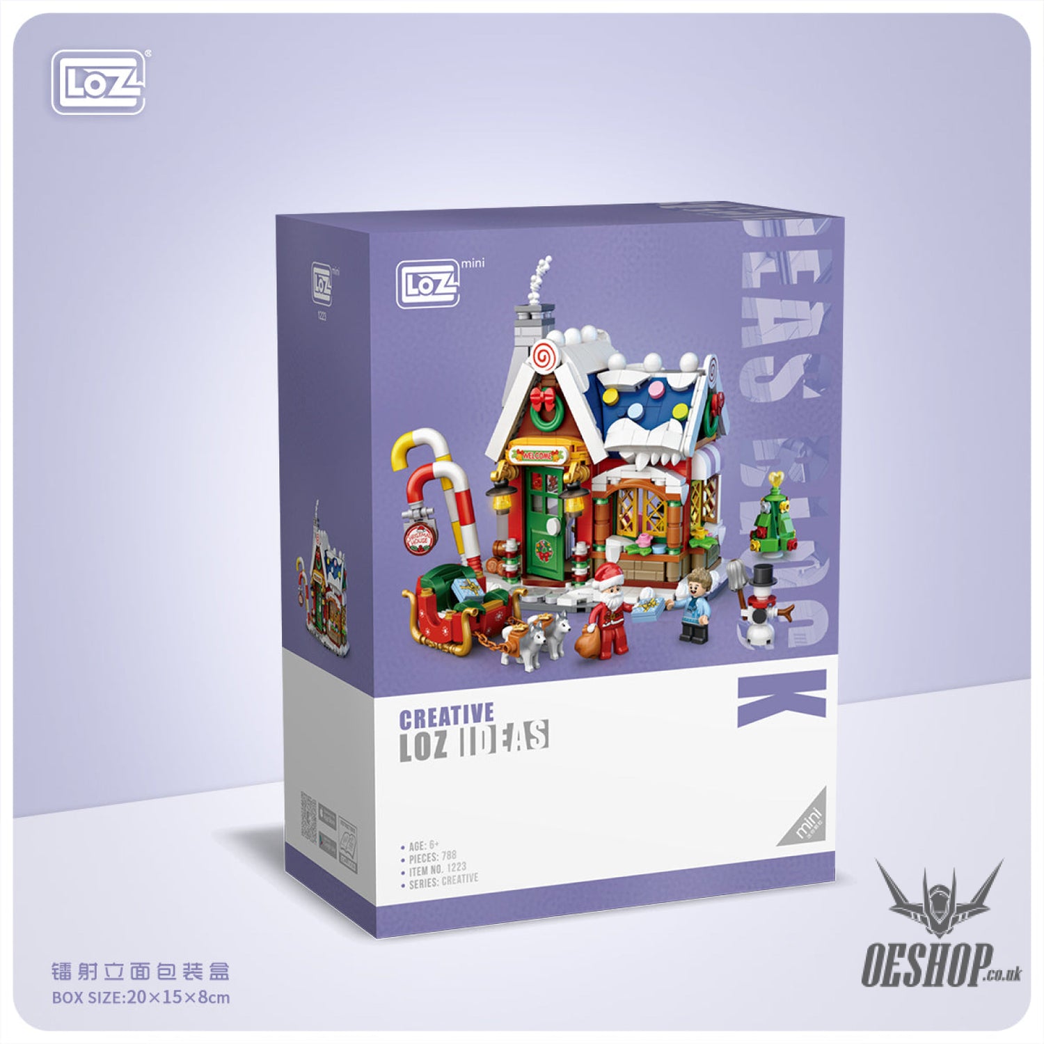 LOZ Mini Block 1223 Christmas House - 788 Pcs Model Bricks Building Blocks Building Blocks