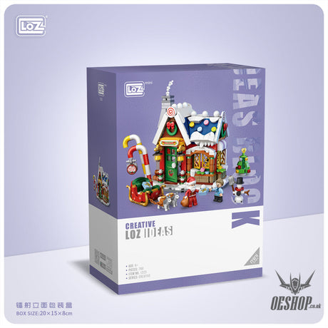 LOZ Mini Block 1223 Christmas House - 788 Pcs Model Bricks Building Blocks Building Blocks