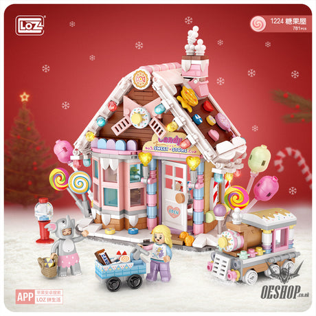 LOZ Mini Block 1224 Candy house - 781 Pcs Model Bricks Building Blocks Building Blocks