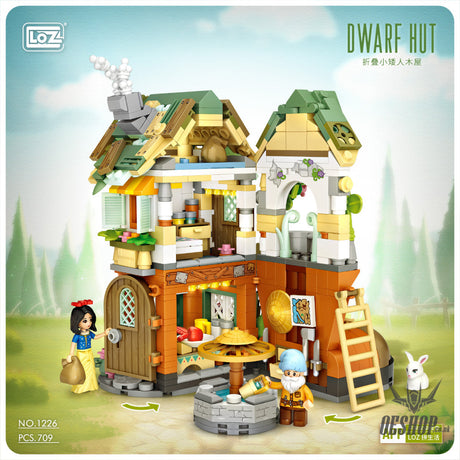 LOZ Mini Block 1226 Dwarf hut - 709 Pcs Model Bricks Building Blocks Building Blocks