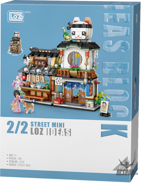 LOZ Mini Block 1232 Izakaya - 789 Pcs Model Bricks Building Blocks Building Blocks