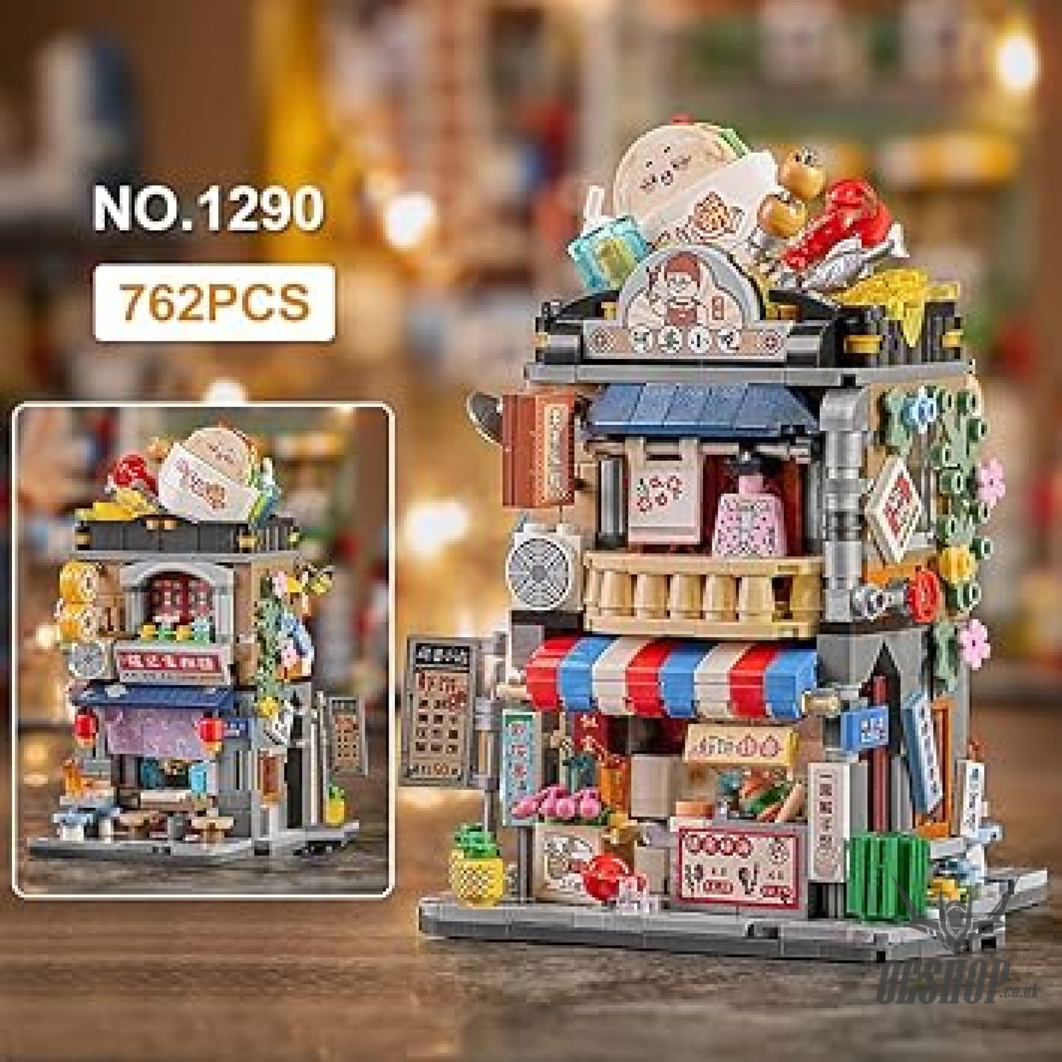LOZ Mini Block 1290 Granny’s snack bar - 762 Pcs Model Bricks Building Blocks Building Blocks