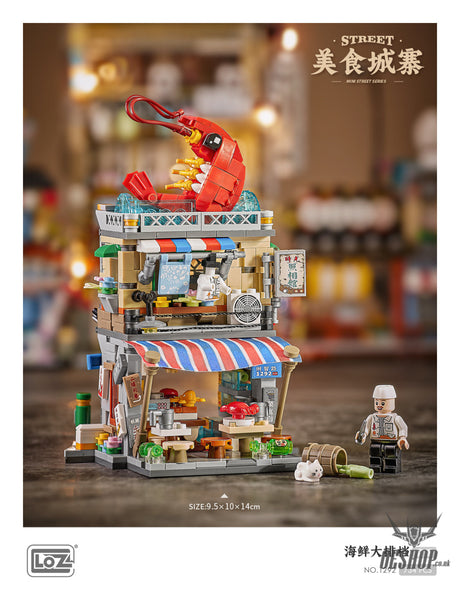 LOZ Mini Block 1292 Seafood stall - 796 Pcs Model Bricks Building Blocks Building Blocks