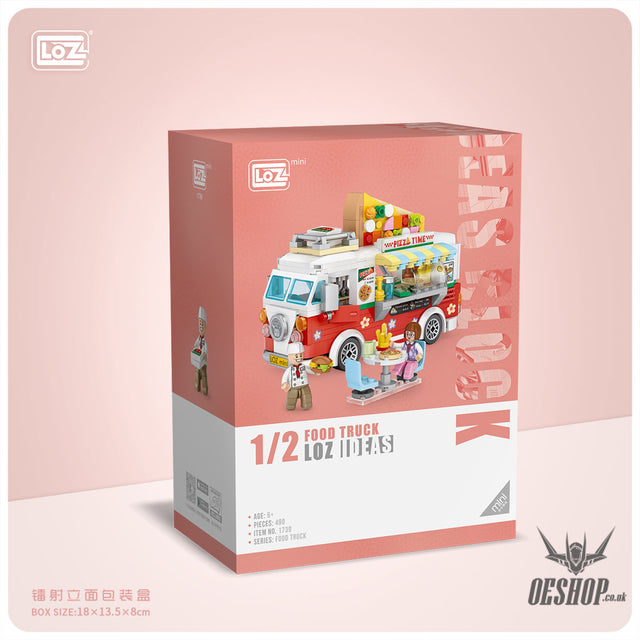LOZ Mini Block 1739 Pizza truck - 491 Pcs Model Bricks Building Blocks Building Blocks