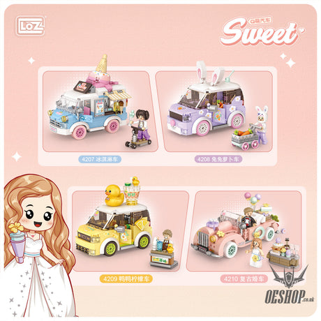 LOZ Mini Block 4207 Ice cream car - 294 Pcs Model Bricks Building Blocks Building Blocks