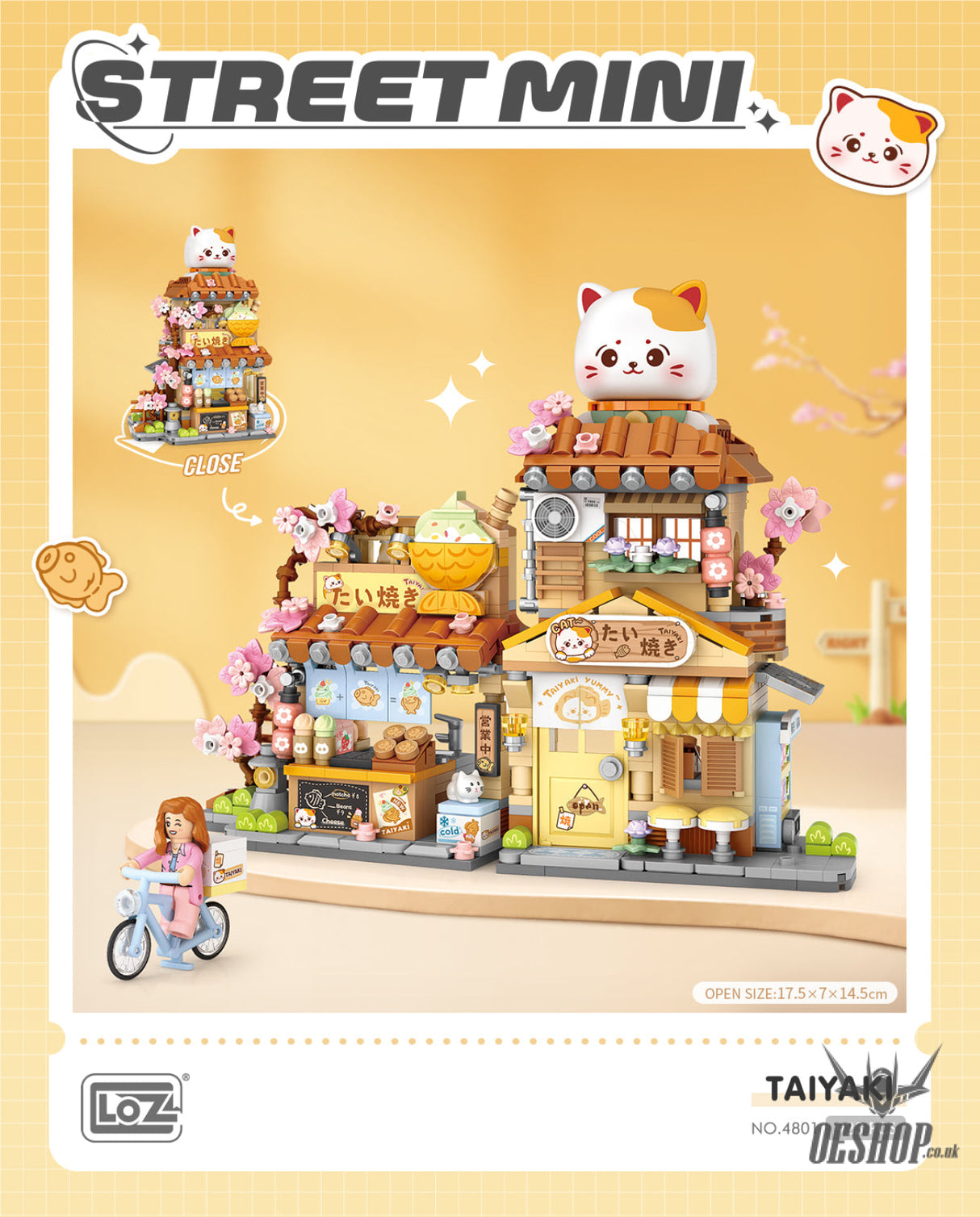 LOZ Mini Block 4801 Taiyaki shop - 523 Pcs Model Bricks Building Blocks Building Blocks