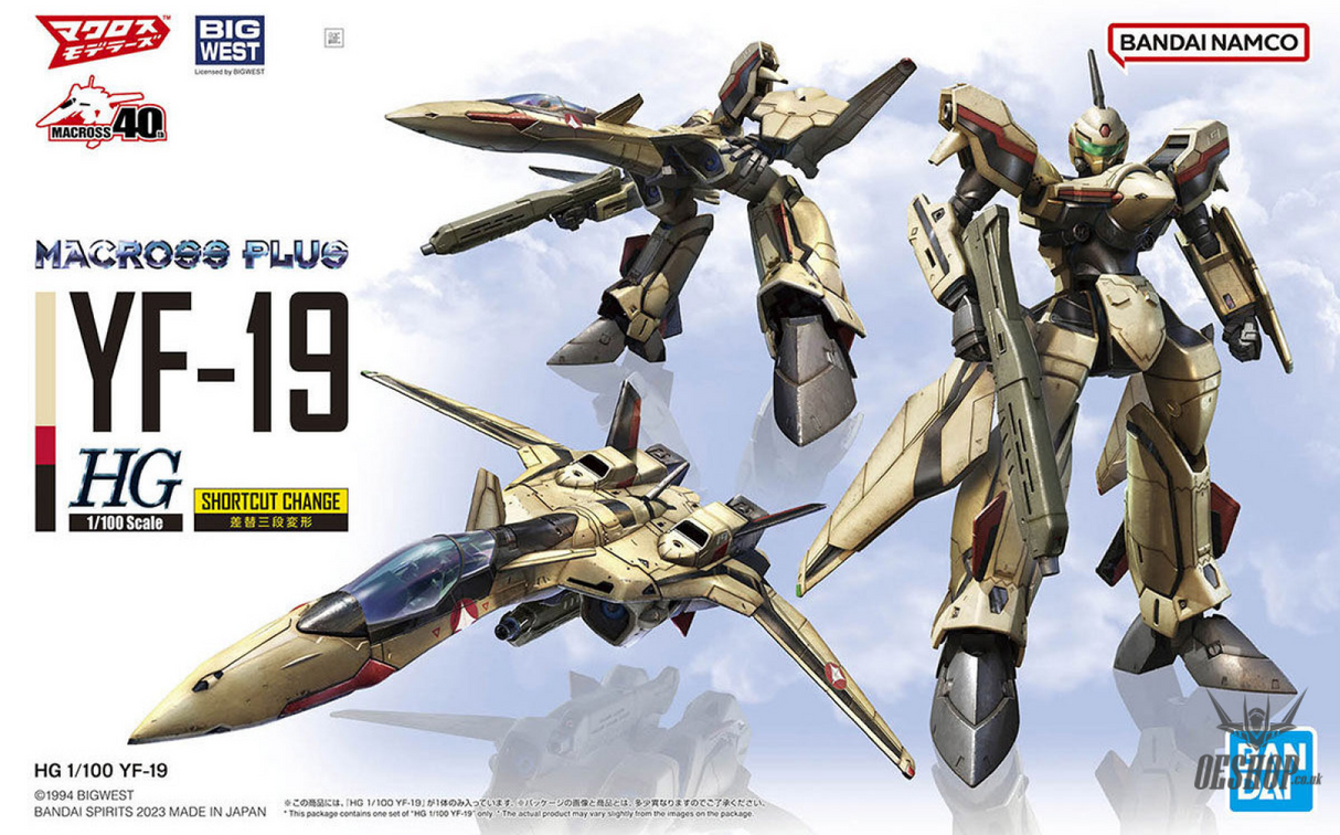 Macross 1/100 HG YF-19 (Macross) Scale Model Kits