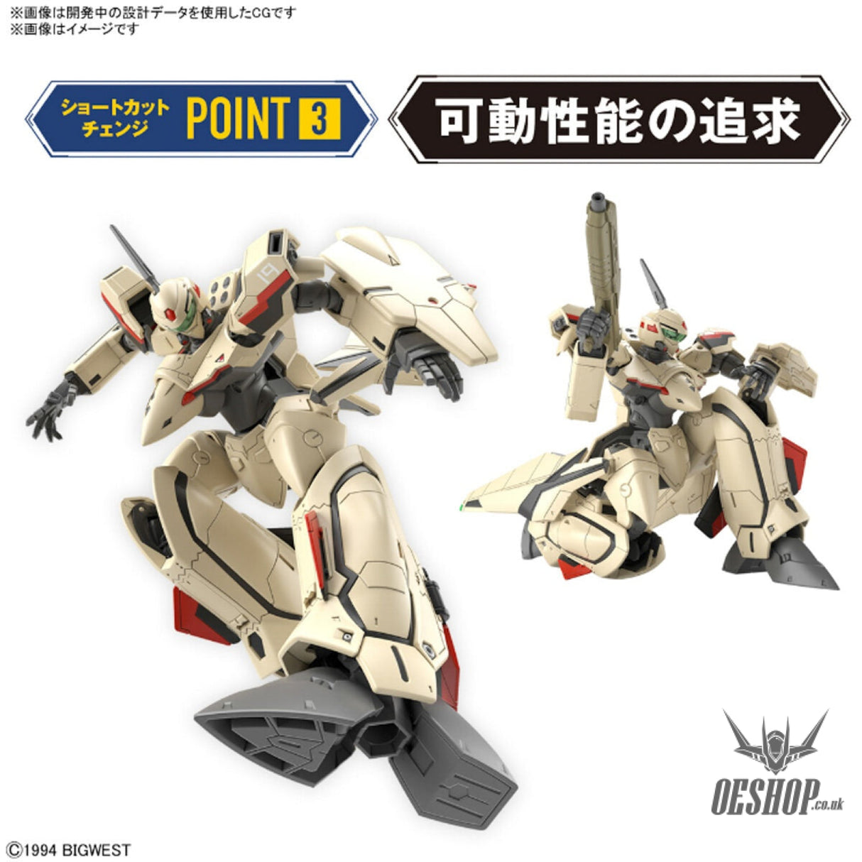 Macross 1/100 HG YF-19 (Macross) Scale Model Kits