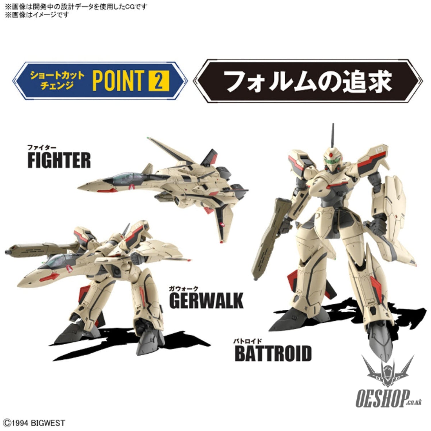Macross 1/100 HG YF-19 (Macross) Scale Model Kits
