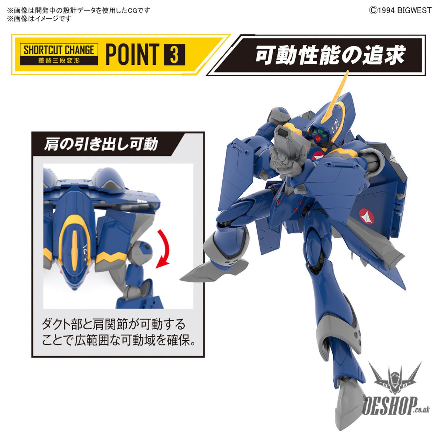 Macross 1/100 HG YF-21 (Macross) Scale Model Kits