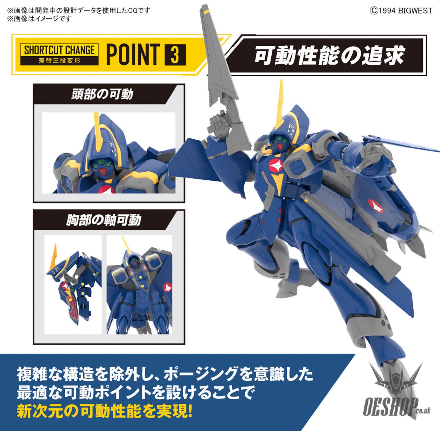 Macross 1/100 HG YF-21 (Macross) Scale Model Kits