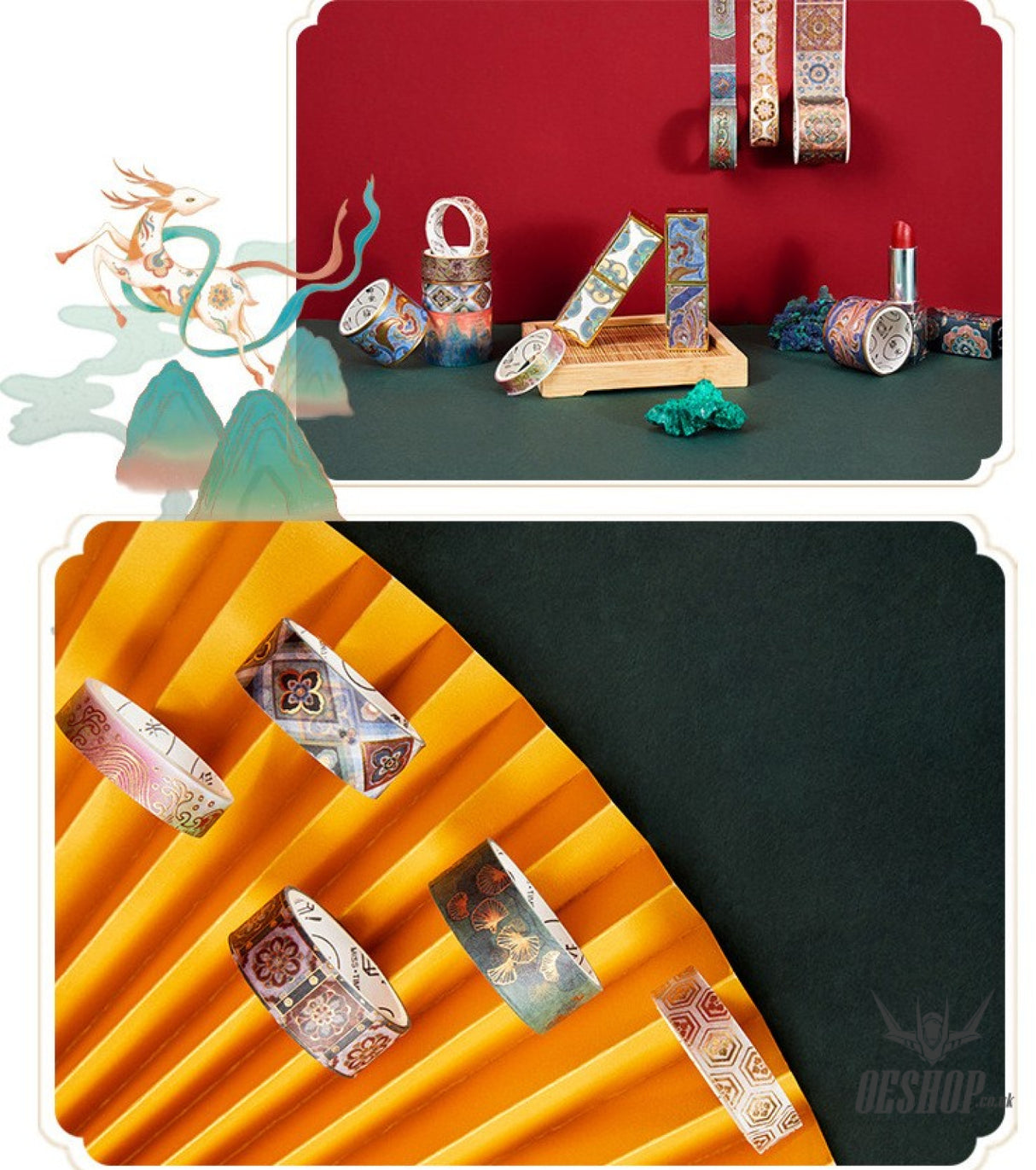 Miss Time Surprise Gift Box (Washi Tape and Sticker) Dunhuang Crane Deer Water Stream OEShop 8.99 OEShop