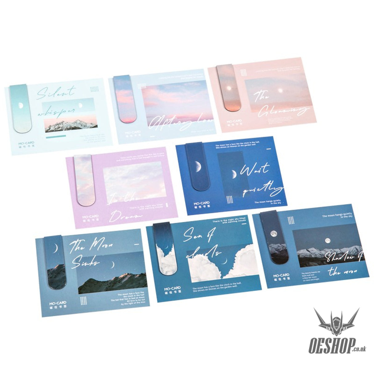 Momo Sun Moon Star Series Magnetic Bookmark set of 8 OEShop 7.99 OEShop