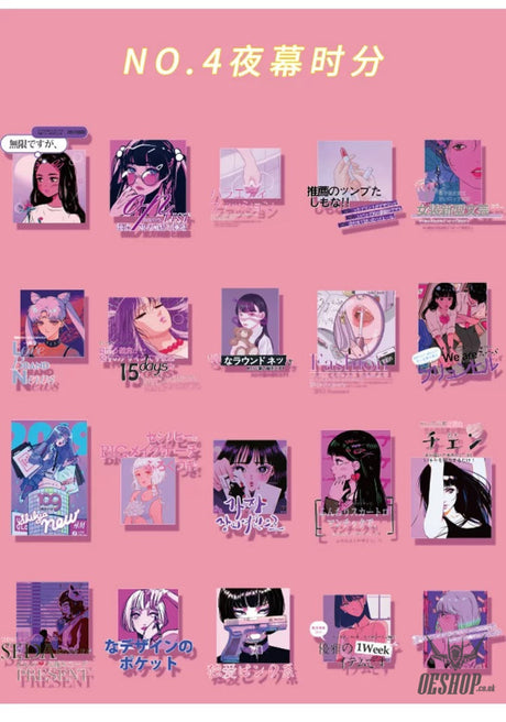 Moore Harajuku Girl Stickers (40 pieces) Twilight Hours (40 pieces) Sticker