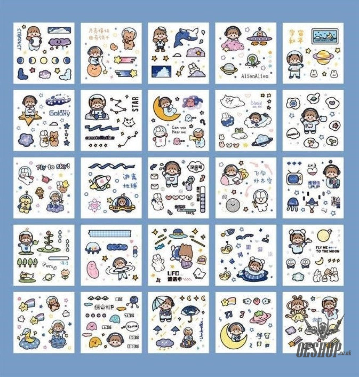 Paper Dyeing Sticker Gift Box Big Adventure 100 sheets Washi Paper no repeated OEShop 8.99 OEShop