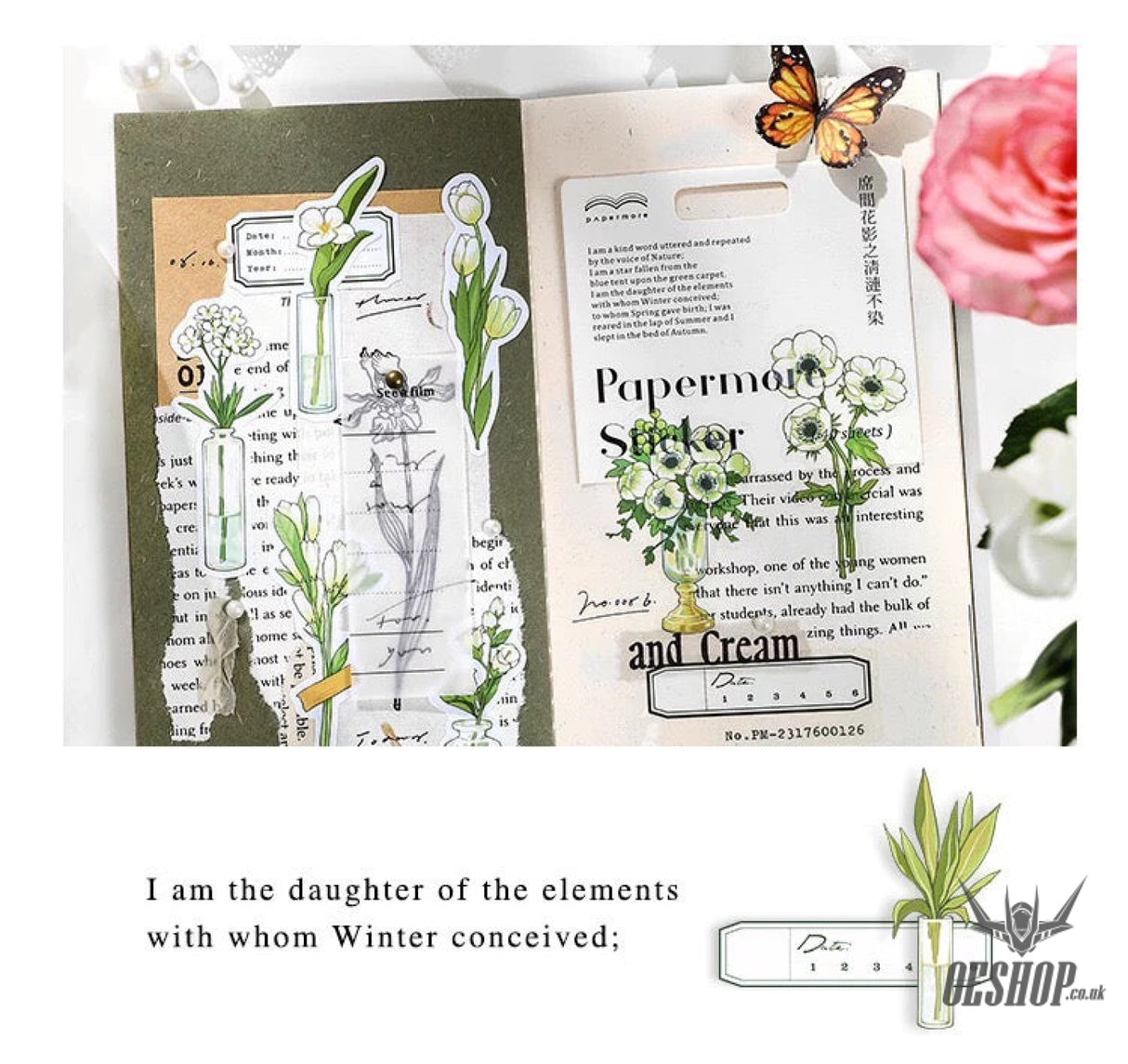Papermore Botanical Silhouette Stickers (40 pieces) Sticker