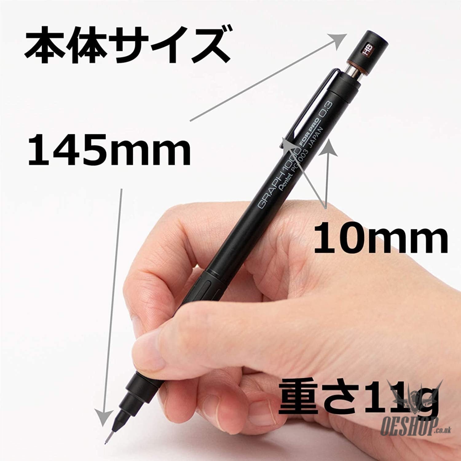 Pentel Graph 1000 for Pro 0.3mm HB Mechanical Pencil PG1003 Pentel 10.99 OEShop
