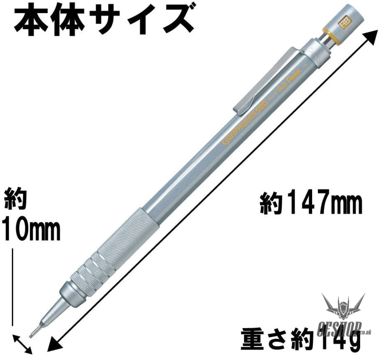 Pentel GraphGear 500 0.9mm Mechanical Pencil PG519/XPG519 Pentel 13.64 OEShop