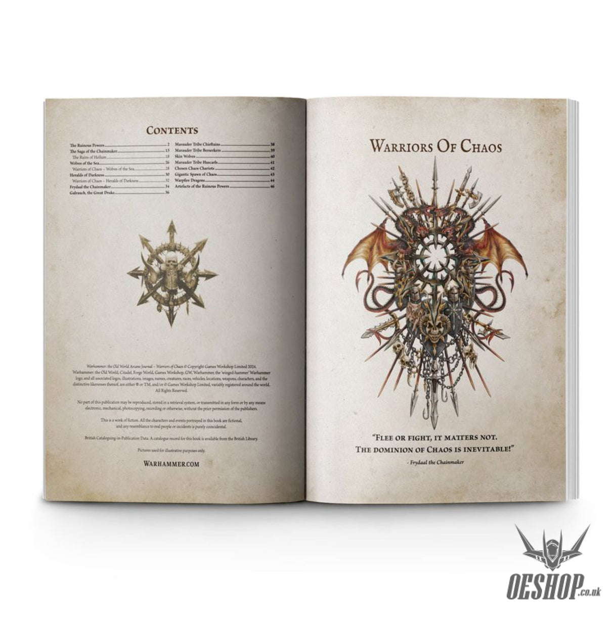 Pre-order Warhammer The Old World: Arcane Journal: Warriors of Chaos 08-02 Tabletop Wargame