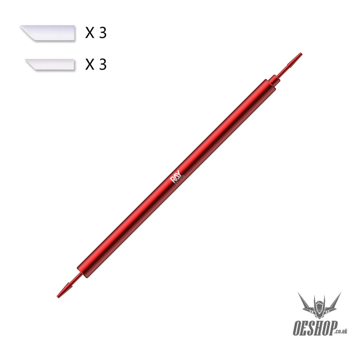 RAY STUDIO Metal Cleaning Stick - RMC-02 Red - Professional Tools