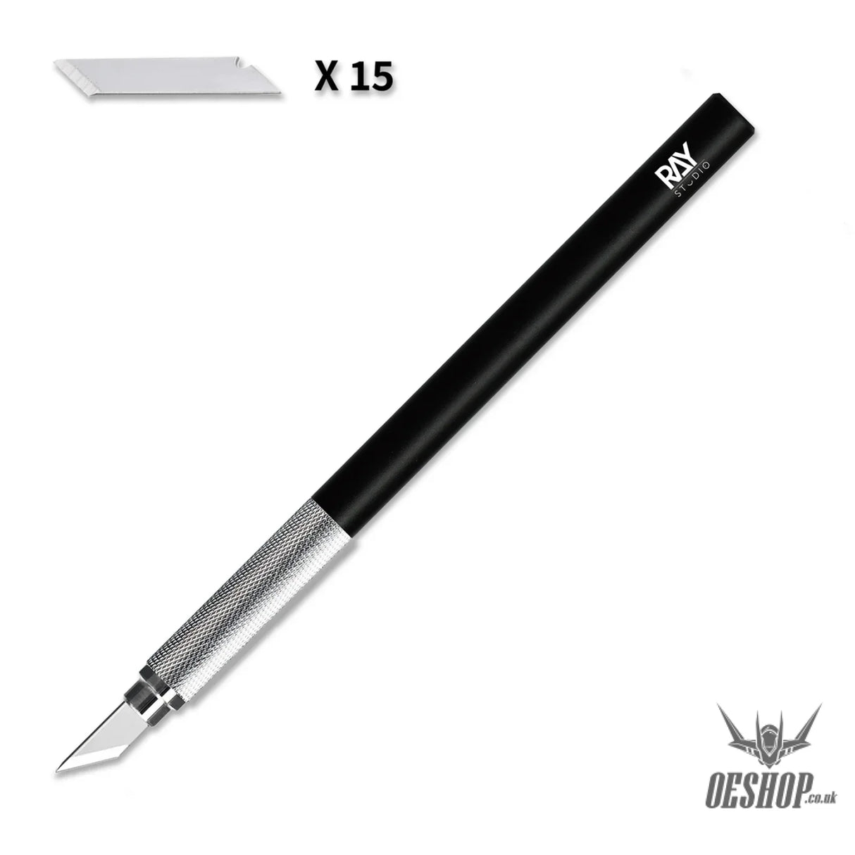 RAY STUDIO Metal Modeler’s Knife - Wide Blade RK-06 + Light Blade 15 pcs - Scribing Tools