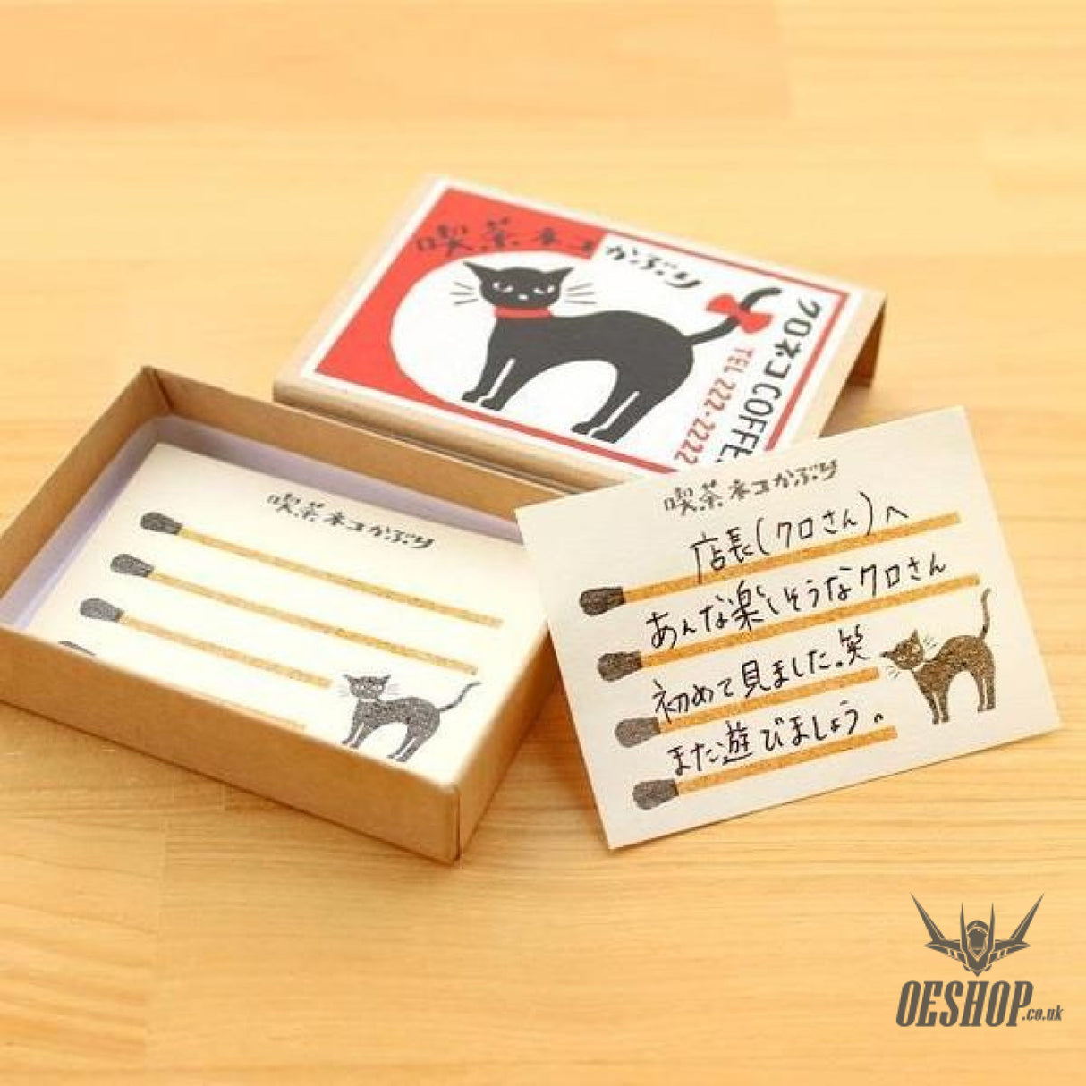 Retro Diary Match Box Memo Cafe Cat Neko Kaburi Furukawashiko 3.99 OEShop