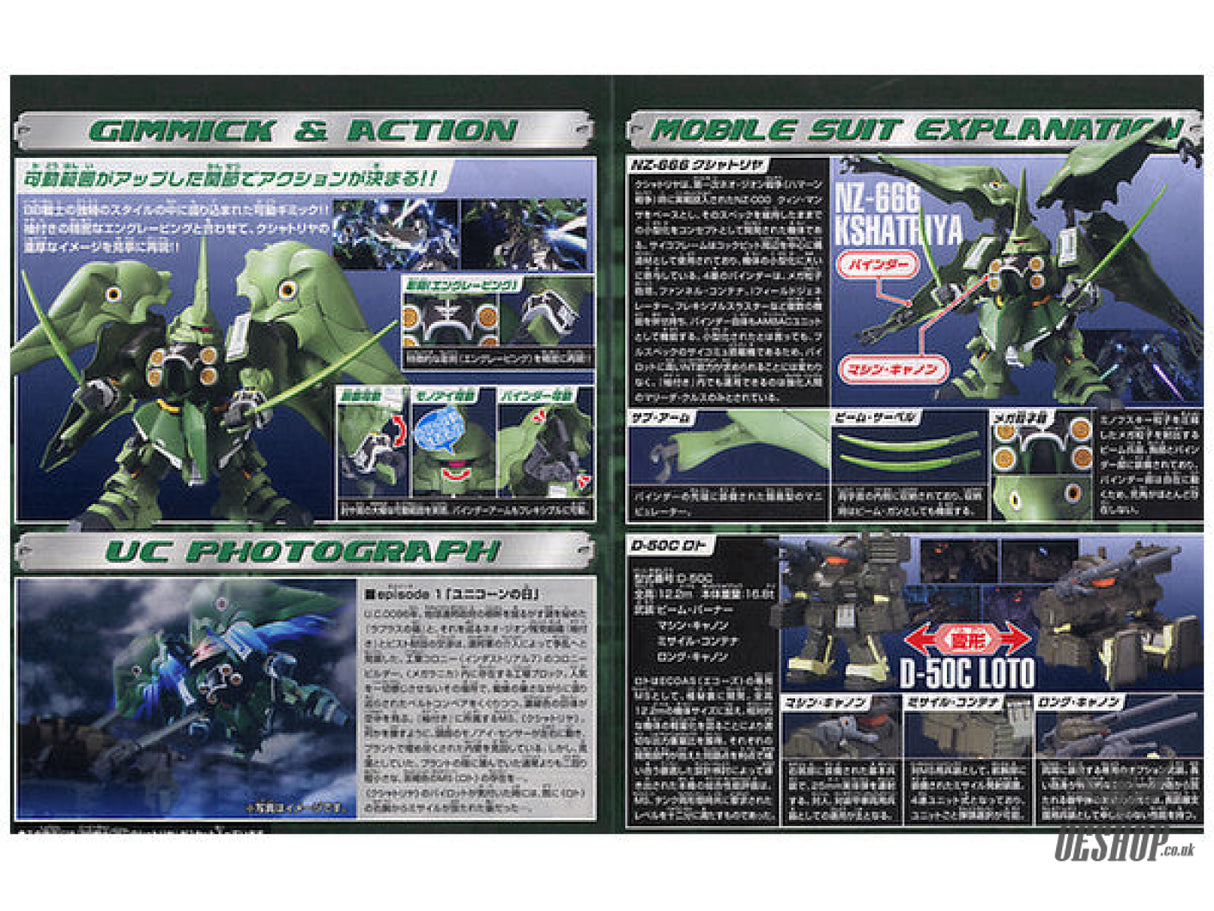 SD BB 367 NZ-666 Kshatriya Scale Model Kits